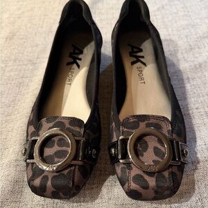Anne Klein Sport Black and Brown Flats